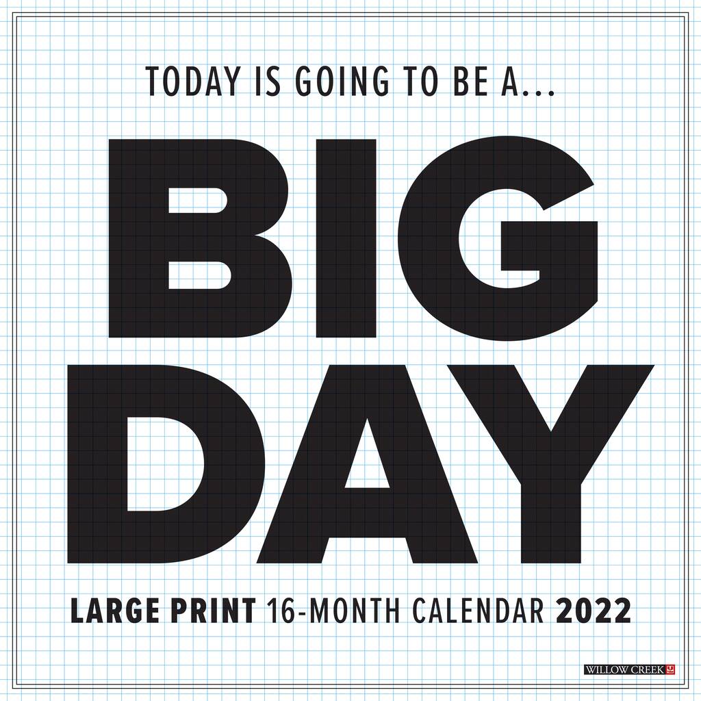 Large Printable Calendar 2022 2022 Big Day Large Print Wall Calendar | Michaels